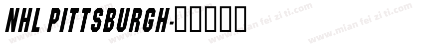 NHL Pittsburgh字体转换